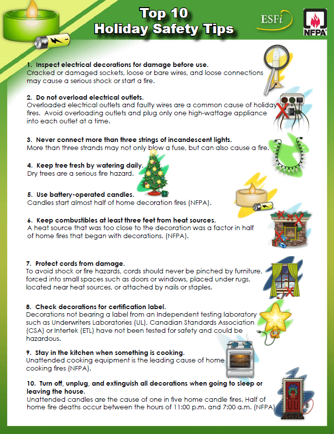 Top 10 Holiday Safety Tips