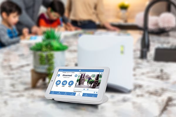 a keypad on a counter