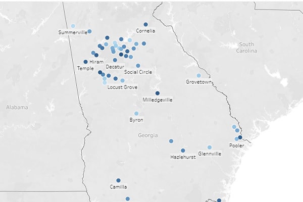 Georgia’s 50 Safest Cities