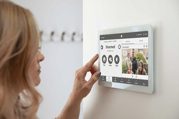 touchpad of a security system